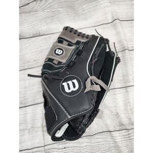 WILSON Black MLB Baseball Glove Genuine Leather A350 12 1/2” A03RB1585125 LEFT